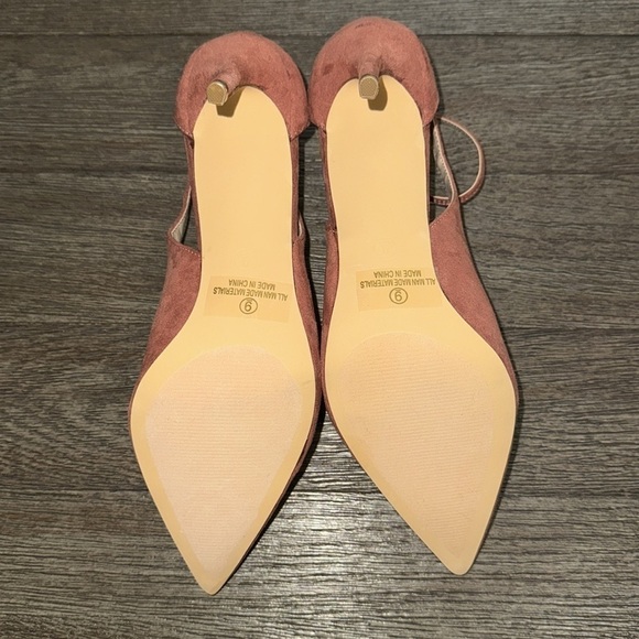 Lulus Deacon Rusty Rose Faux Suede Pointed-Toe Ankle Strap Heels - Picture 8 of 9